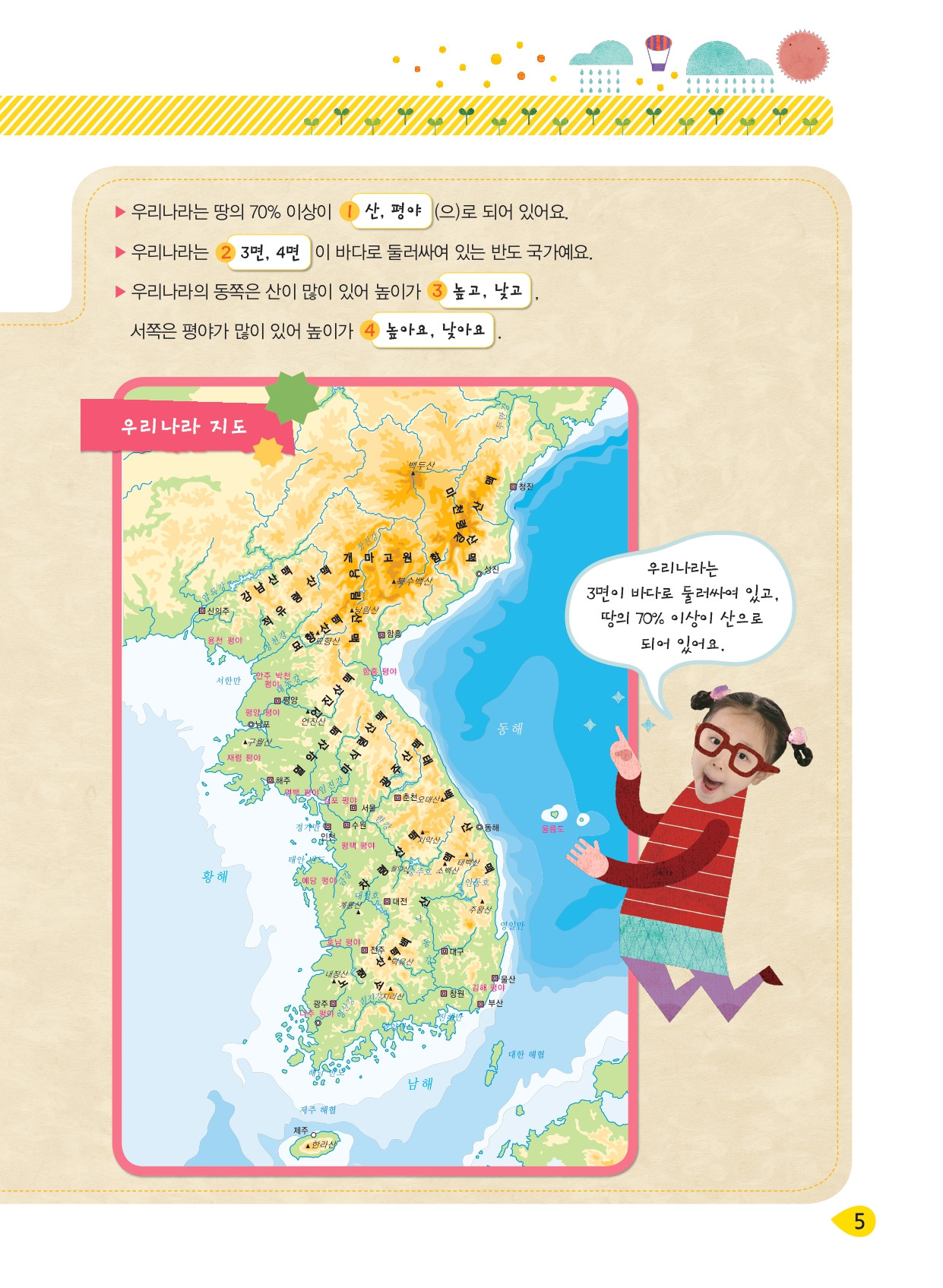 우리가 살고 있는 땅의 모습